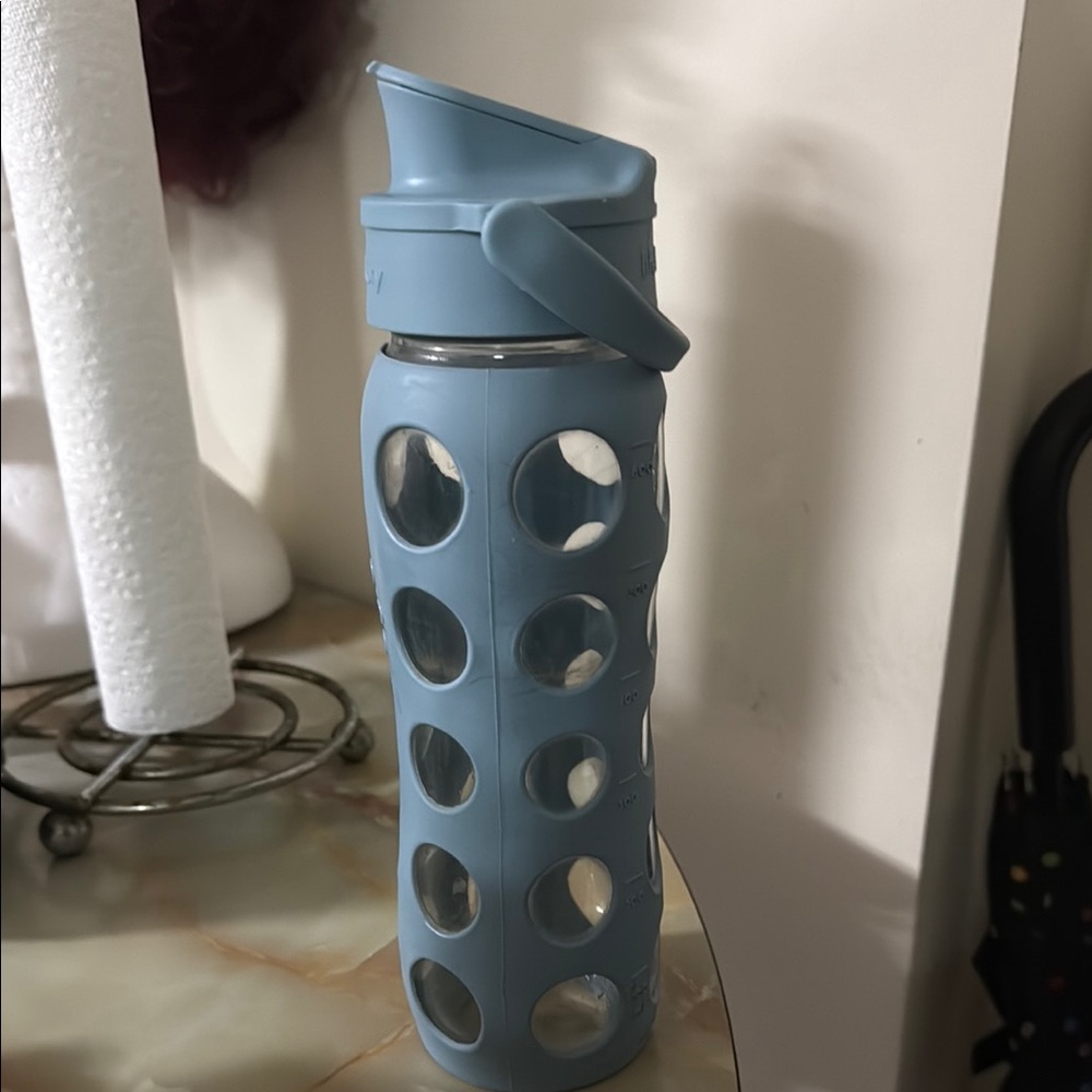 Blue Glass Water Bottle